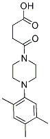 4-OXO-4-[4-(2,4,5-TRIMETHYLPHENYL)PIPERAZIN-1-YL]BUTANOIC ACID 结构式