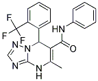 5-METHYL-N-PHENYL-7-[2-(TRIFLUOROMETHYL)PHENYL]-4,7-DIHYDRO[1,2,4]TRIAZOLO[1,5-A]PYRIMIDINE-6-CARBOXAMIDE 结构式