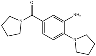 (3-AMINO-4-PYRROLIDIN-1-YL-PHENYL)-PYRROLIDIN-1-YL-METHANONE 结构式