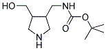 (4-HYDROXYMETHYL-PYRROLIDIN-3-YLMETHYL)-CARBAMIC ACID TERT-BUTYL ESTER 结构式