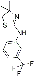 4,4-DIMETHYL-N-[3-(TRIFLUOROMETHYL)PHENYL]-4,5-DIHYDRO-1,3-THIAZOL-2-AMINE 结构式