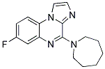 4-Azepan-1-yl-7-fluoroimidazo[1,2-a]quinoxaline 结构式