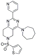 4-Azepan-1-yl-2-pyridin-3-yl-6-(thiophene-2-sulfonyl)-5,6,7,8-tetrahydro-pyrido[4,3-d]pyrimidine 结构式