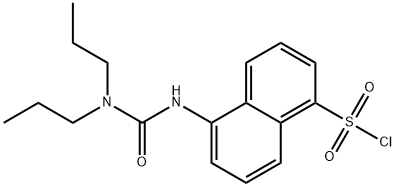 5-(3,3-DIPROPYL-UREIDO)-NAPHTHALENE-1-SULFONYL CHLORIDE 结构式