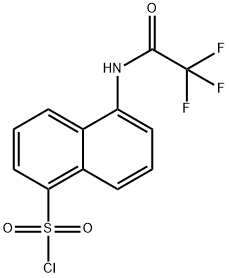 5-(2,2,2-TRIFLUORO-ACETYLAMINO)-NAPHTHALENE-1-SULFONYL CHLORIDE 结构式