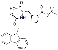 (S,S)-N-ALPHA-9-FLUORENYLMETHYLOXYCARBONYL-(S)-3-(N'-T-BUTYLOXYCARBONYL-AZETIDIN-2-YL)-ALANINE 结构式