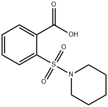 2-(PIPERIDIN-1-YLSULFONYL)BENZOIC ACID 结构式