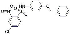((4-CHLORO-2-NITROPHENYL)SULFONYL)(4-(PHENYLMETHOXY)PHENYL)AMINE 结构式
