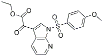 ETHYL 2-(1-[(4-METHOXYPHENYL)SULFONYL]-1H-PYRROLO[2,3-B]PYRIDIN-3-YL)-2-OXOACETATE 结构式