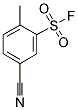 5-CYANO-2-METHYL-BENZENESULFONYLFLUORIDE 结构式