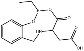 (2-ETHYL-4-OXO-4,5,6,7-TETRAHYDRO-1,3,6,2-BENZODIOXAZABORONIN-5-YL)ACETIC ACID 结构式