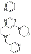 4-MORPHOLIN-4-YL-2-PYRIDIN-2-YL-6-PYRIDIN-3-YLMETHYL-5,6,7,8-TETRAHYDRO-PYRIDO[4,3-D]PYRIMIDINE 结构式