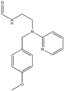 N'-FORMYL-N-(4-METHOXYBENZYL)-N-2-PYRIDINYL-1,2-ETHANEDIAMINE 结构式