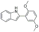 2-(2,5-二甲氧基苯基)-1H-吲哚 结构式