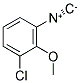 3-CHLORO-2-METHOXYPHENYLISOCYANIDE 结构式