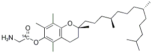 DL-ALPHA-TOCOPHEROL GLYCINATE, [GLYCINE-1-14C] 结构式