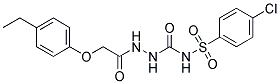 1-(2-(4-ETHYLPHENOXY)ACETYL)-4-((4-CHLOROPHENYL)SULFONYL)SEMICARBAZIDE 结构式