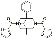 (1-METHYL-9-OXO-5-PHENYL-3,7-DIAZA-BICYCLO[3.3.1]NONANE-3,7-DIYL)BIS(FURAN-2-YLMETHANONE) 结构式