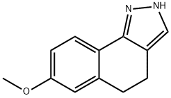 7-Methoxy-4,5-dihydro-2H-benzo[g]indazole 结构式