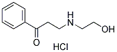 3-[(2-HYDROXYETHYL)AMINO]-1-PHENYLPROPAN-1-ONE HYDROCHLORIDE 结构式