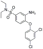 3-AMINO-4-(2,4-DICHLORO-PHENOXY)-N,N-DIETHYL-BENZENESULFONAMIDE 结构式