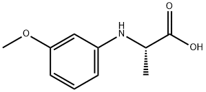 2-((3-甲氧基苯基)氨基)丙酸 结构式