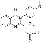 3-[3-(2,4-DIMETHOXY-PHENYL)-4-OXO-3,4-DIHYDRO-QUINAZOLIN-2-YL]-PROPIONIC ACID 结构式