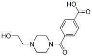 4-[4-(2-HYDROXY-ETHYL)-PIPERAZINE-1-CARBONYL]-BENZOIC ACID 结构式