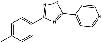 4-[3-(4-METHYLPHENYL)-1,2,4-OXADIAZOL-5-YL]PYRIDINE 结构式