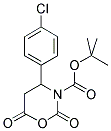 4-(CHLORO-PHENYL)-2,6-DIOXO-[1,3]OXAZINANE-3-CARBOXYLIC ACID TERT-BUTYL ESTER 结构式