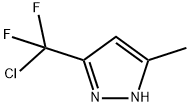3-(氯二氟甲基)-5-甲基-1H-吡唑 结构式
