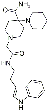 1'-(2-(2-(1H-Indol-3-yl)ethylamino)-2-oxoethyl)-1,4'-bipiperidine-4'-carboxamide 结构式