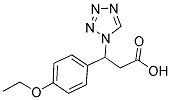 3-(4-ETHOXYPHENYL)-3-(1H-1,2,3,4-TETRAAZOL-1-YL)PROPANOIC ACID 结构式