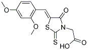 [5-(2,4-DIMETHOXY-BENZYLIDENE)-4-OXO-2-THIOXO-THIAZOLIDIN-3-YL]-ACETIC ACID 结构式