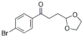 4'-BROMO-3-(1,3-DIOXOLAN-2-YL)PROPIOPHENONE 结构式