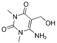 6-AMINO-5-HYDROXYMETHYL-1,3-DIMETHYL-1H-PYRIMIDINE-2,4-DIONE 结构式
