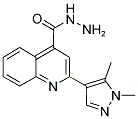 2-(1,5-DIMETHYL-1 H-PYRAZOL-4-YL)-QUINOLINE-4-CARBOXYLIC ACID HYDRAZIDE 结构式