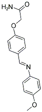 2-(4-(((4-METHOXYPHENYL)IMINO)METHYL)PHENOXY)ACETAMIDE 结构式