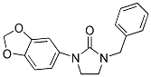 1-(1,3-BENZODIOXOL-5-YL)-3-BENZYLIMIDAZOLIDIN-2-ONE 结构式