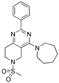 4-AZEPAN-1-YL-6-METHANESULFONYL-2-PHENYL-5,6,7,8-TETRAHYDRO-PYRIDO[4,3-D]PYRIMIDINE 结构式