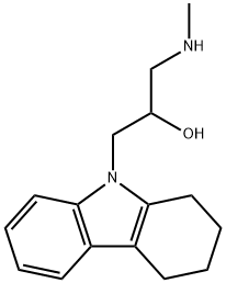 1-METHYLAMINO-3-(1,2,3,4-TETRAHYDRO-CARBAZOL-9-YL)-PROPAN-2-OL 结构式