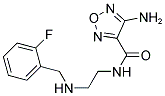 4-AMINO-N-(2-((2-FLUOROBENZYL)AMINO)ETHYL)-1,2,5-OXADIAZOLE-3-CARBOXAMIDE 结构式