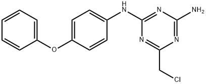[4-氨基-6-(氯甲基)-S-三嗪-2-基]-[4-(苯氧基)苯基]胺 结构式