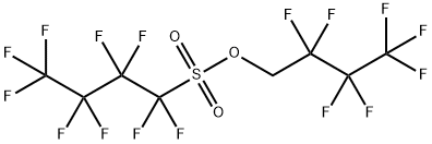 2,2,3,3,4,4,4-七氟丁基1,1,2,2,3,3,4,4,4-壬烷氟丁-1-磺酸盐 结构式