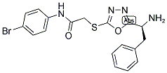 2-[5-(1-AMINO-2-PHENYL-ETHYL)-[1,3,4]OXADIAZOL-2-YLSULFANYL]-N-(4-BROMO-PHENYL)-ACETAMIDE 结构式