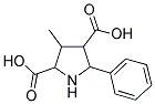 3-METHYL-5-PHENYL-2,4-PYRROLIDINEDICARBOXYLIC ACID 结构式