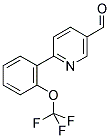 6-(2-TRIFLUOROMETHOXY-PHENYL)-PYRIDINE-3-CARBALDEHYDE 结构式