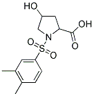 1-[(3,4-DIMETHYLPHENYL)SULFONYL]-4-HYDROXYPYRROLIDINE-2-CARBOXYLIC ACID 结构式