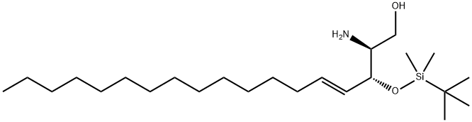 3-O-(TERT-BUTYLDIMETHYLSILYLOXY)-ERYTHRO-SPHINGOSINE 结构式