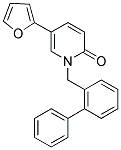 1-(1,1'-BIPHENYL-2-YLMETHYL)-5-(2-FURYL)PYRIDIN-2(1H)-ONE 结构式
